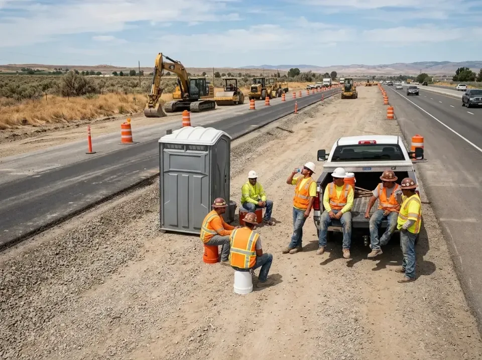 highway-road-construction-crew-007 — frequently asked questions, Porta Potty and Restroom Rentals in Topanga, CA